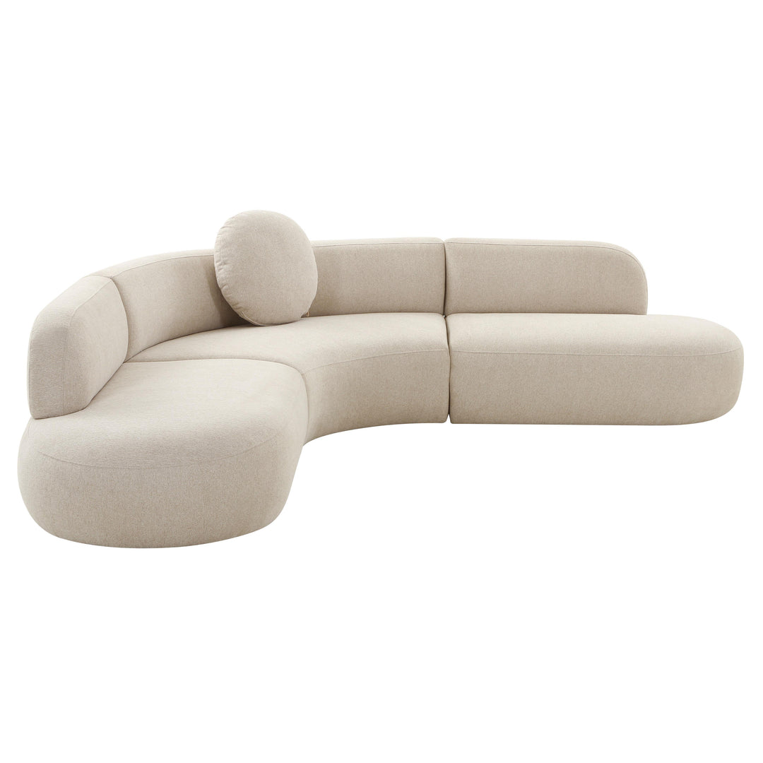 American Home Furniture | TOV Furniture - Broohah Beige Linen Sectional