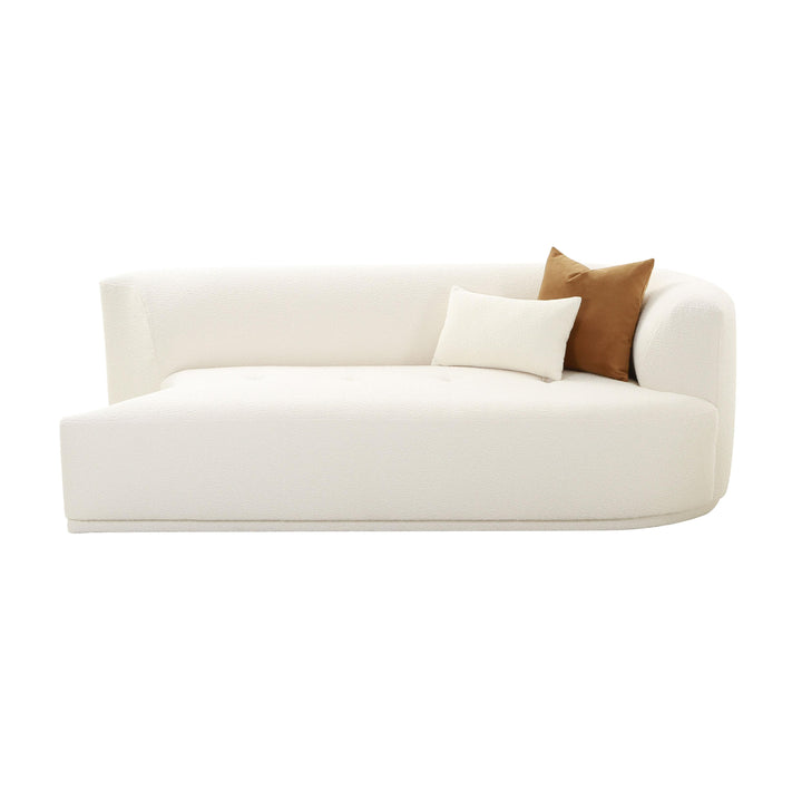 TOV Furniture Fickle Cream Boucle Modular RAF Loveseat LOVESEATS + CHAISES