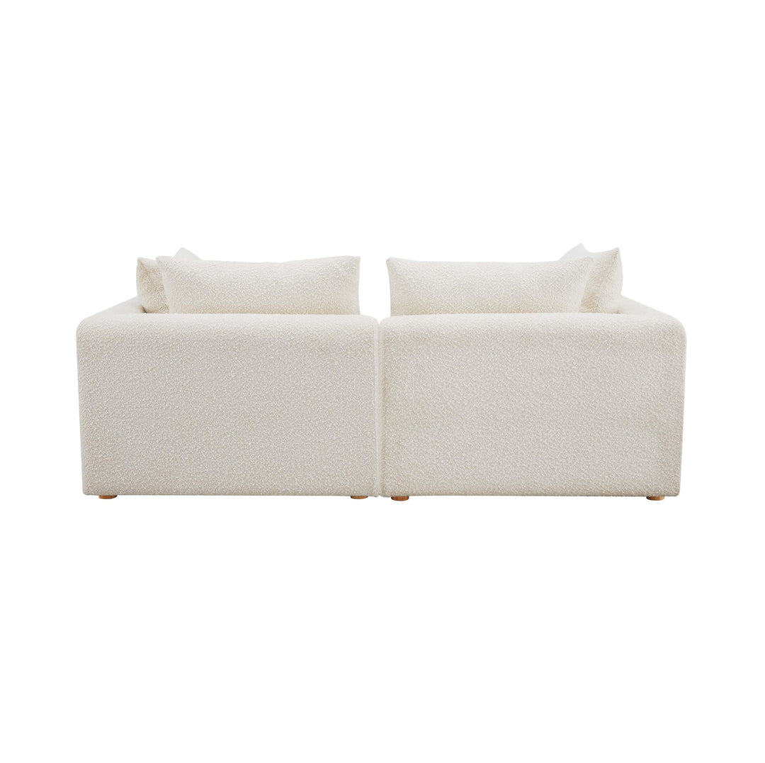 TOV Furniture Hangover Cream Boucle Loveseat LOVESEATS + CHAISES