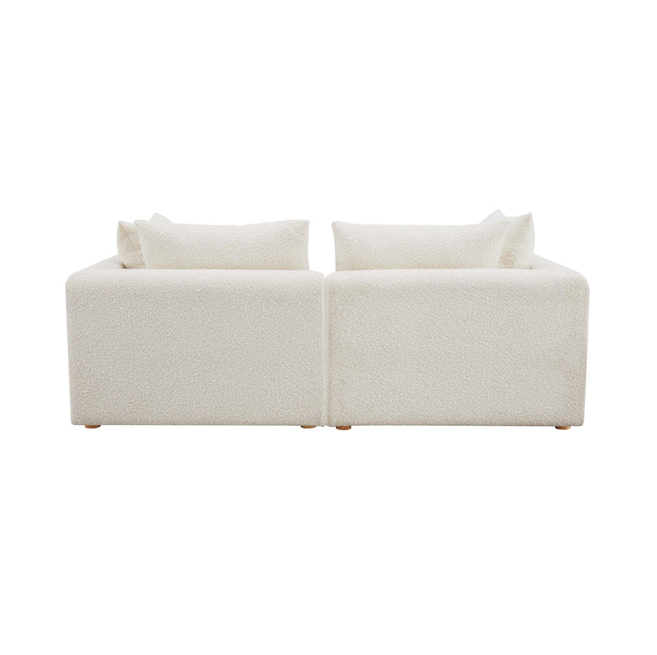 TOV Furniture Hangover Cream Boucle Loveseat LOVESEATS + CHAISES