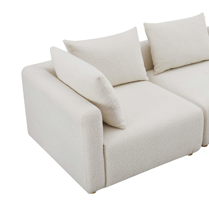 TOV Furniture Hangover Cream Boucle Loveseat LOVESEATS + CHAISES
