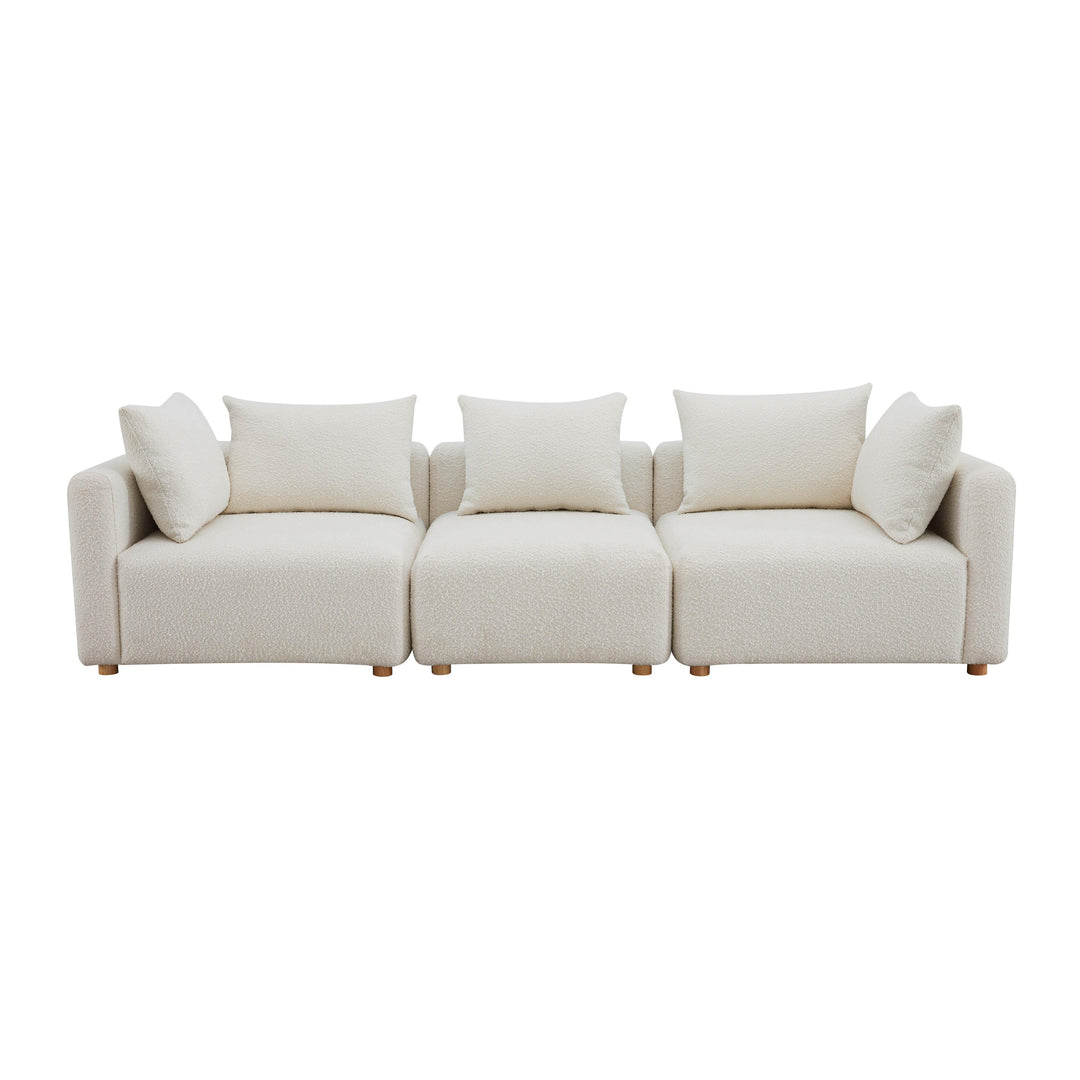 American Home Furniture | TOV Furniture - Hangover Cream Boucle Sofa