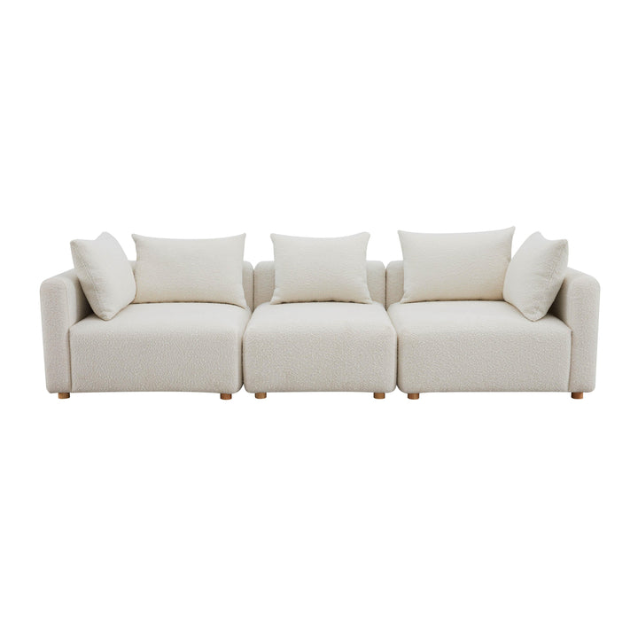 TOV Furniture Hangover Cream Boucle Sofa SOFAS + SECTIONALS