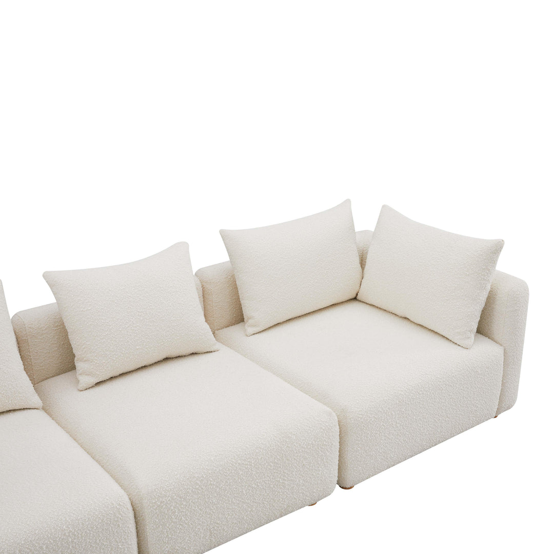 American Home Furniture | TOV Furniture - Hangover Cream Boucle Sofa