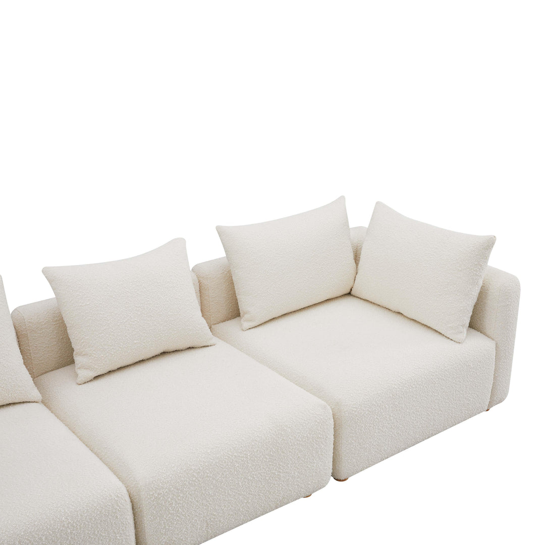 TOV Furniture Hangover Cream Boucle Sofa SOFAS + SECTIONALS