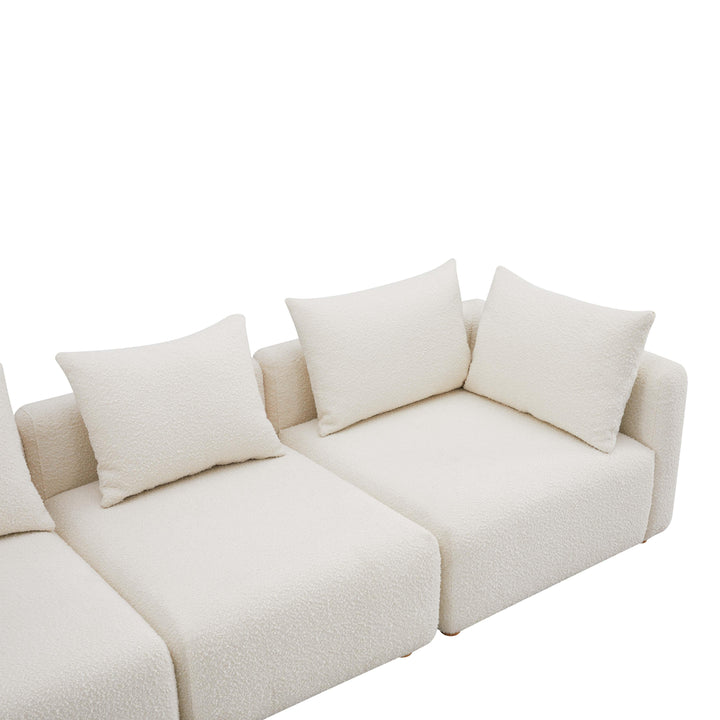 TOV Furniture Hangover Cream Boucle Sofa SOFAS + SECTIONALS