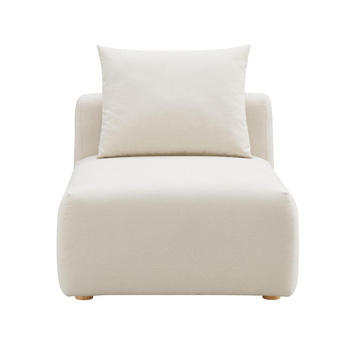 American Home Furniture | TOV Furniture - Hangover Cream Linen Modular Armless Chair