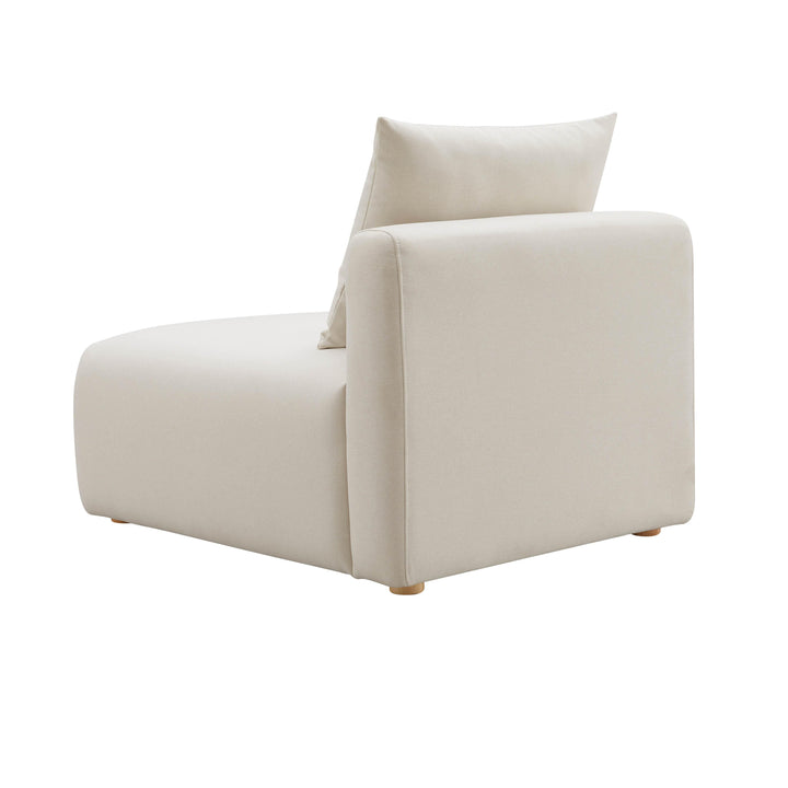 American Home Furniture | TOV Furniture - Hangover Cream Linen Modular Armless Chair