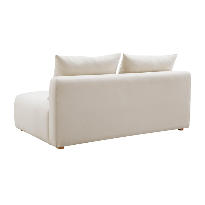TOV Furniture Hangover Cream Linen Modular Loveseat LOVESEATS + CHAISES