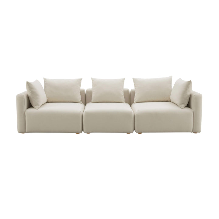 American Home Furniture | TOV Furniture - Hangover Cream Linen Sofa