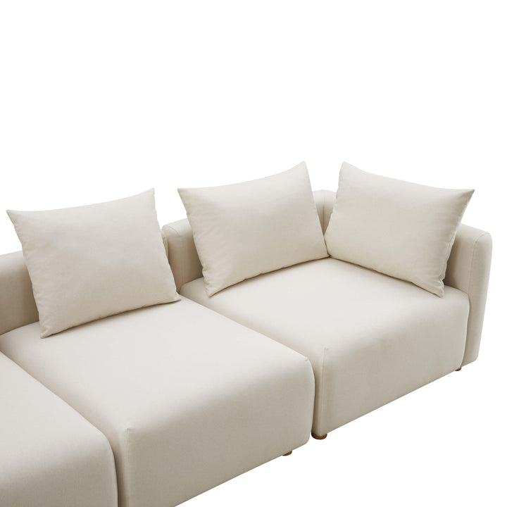 American Home Furniture | TOV Furniture - Hangover Cream Linen Sofa