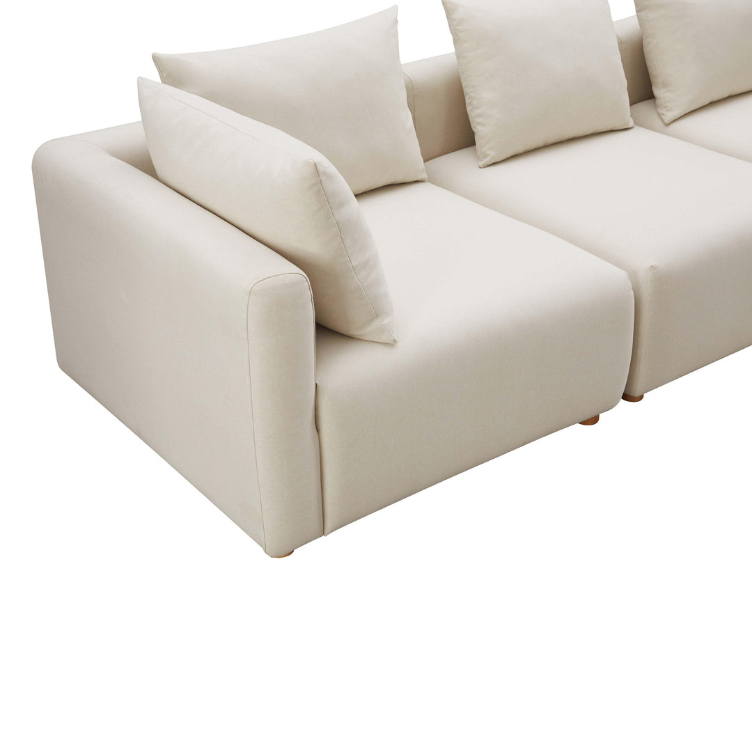 American Home Furniture | TOV Furniture - Hangover Cream Linen Sofa