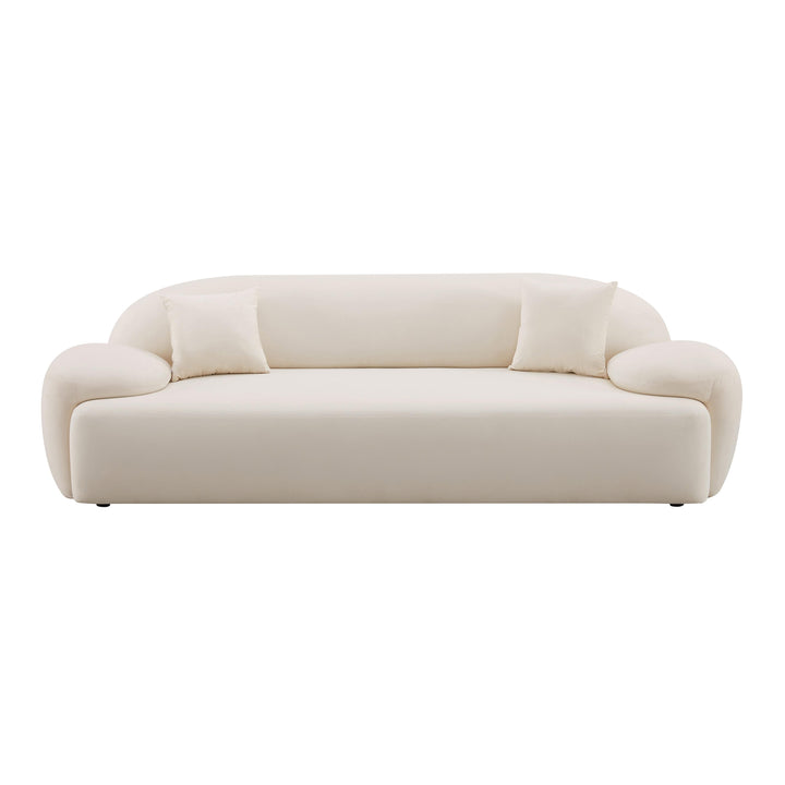 American Home Furniture | TOV Furniture - Allegra Cream Velvet Sofa