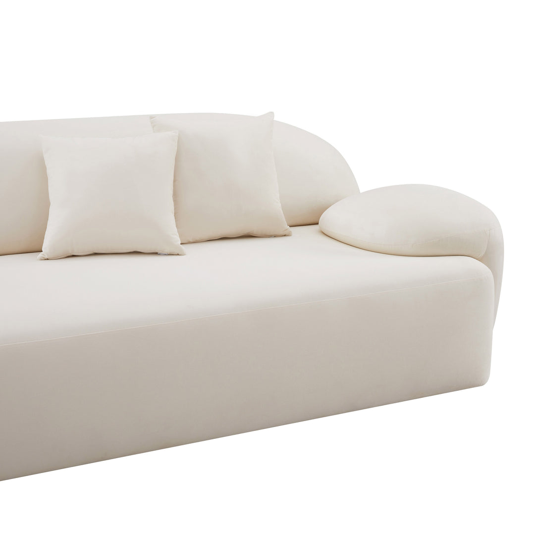 American Home Furniture | TOV Furniture - Allegra Cream Velvet Sofa