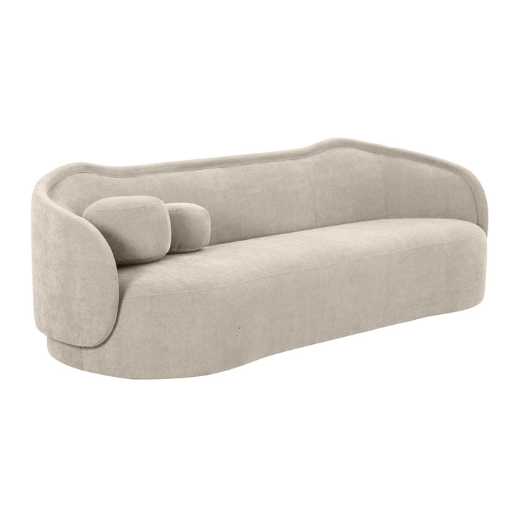 American Home Furniture | TOV Furniture - Circe Taupe Textured Velvet Sofa