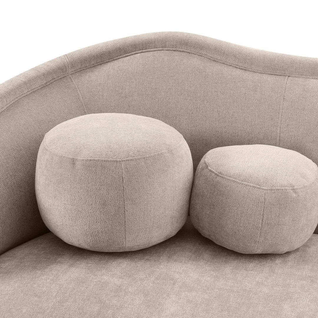 American Home Furniture | TOV Furniture - Circe Taupe Textured Velvet Sofa