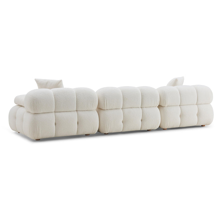 TOV Furniture Calliope Cream Vegan Shearling Modular Sofa SOFAS + SECTIONALS
