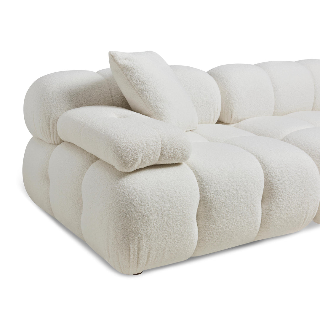 TOV Furniture Calliope Cream Vegan Shearling Modular Sofa SOFAS + SECTIONALS