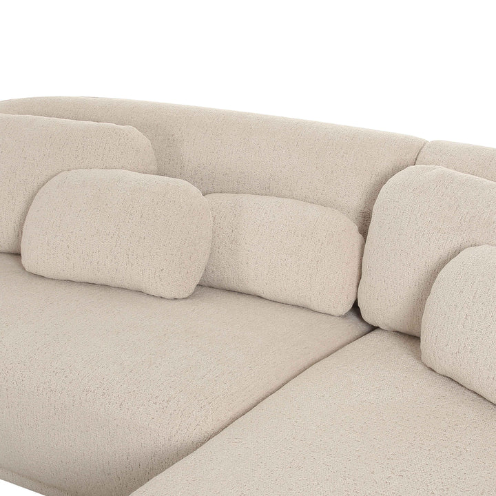 American Home Furniture | TOV Furniture - Misty Cream Boucle Sectional - RAF