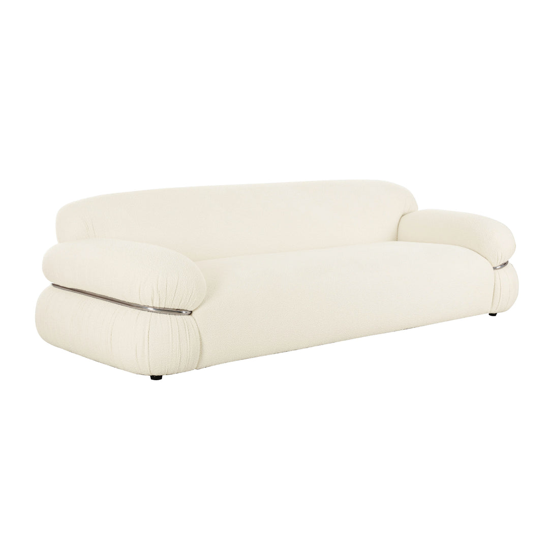 American Home Furniture | TOV Furniture - Leyla Cream Boucle Sofa