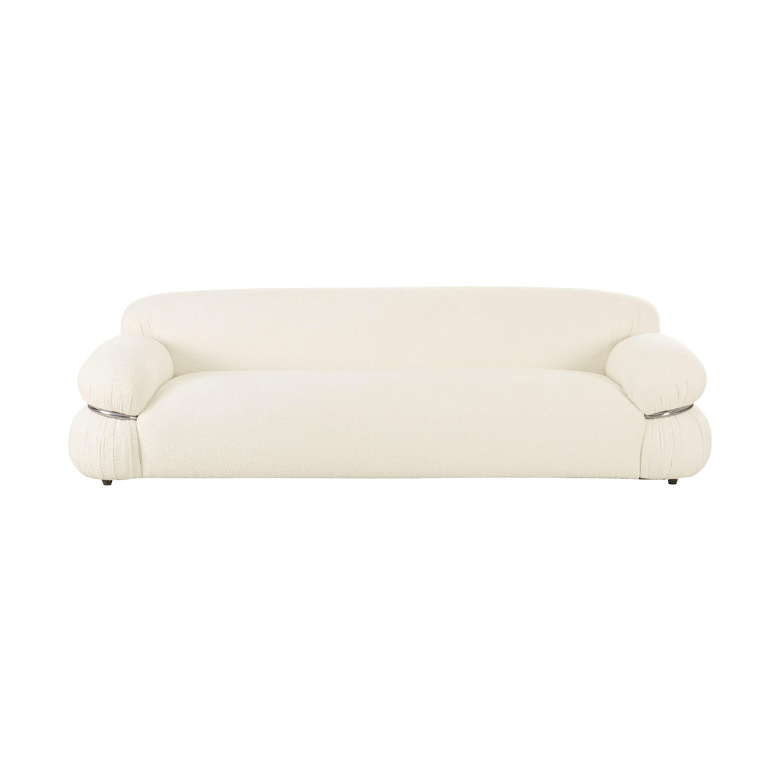 American Home Furniture | TOV Furniture - Leyla Cream Boucle Sofa