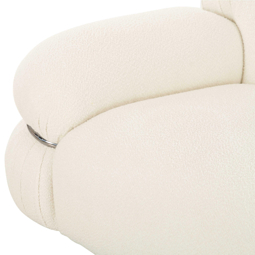TOV Furniture Leyla Cream Boucle Sofa SOFAS + SECTIONALS