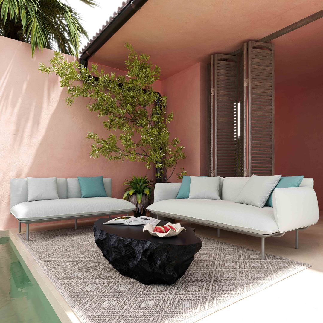 TOV Furniture Katti Light Grey Outdoor Sofa OUTDOOR SOFAS + SECTIONALS