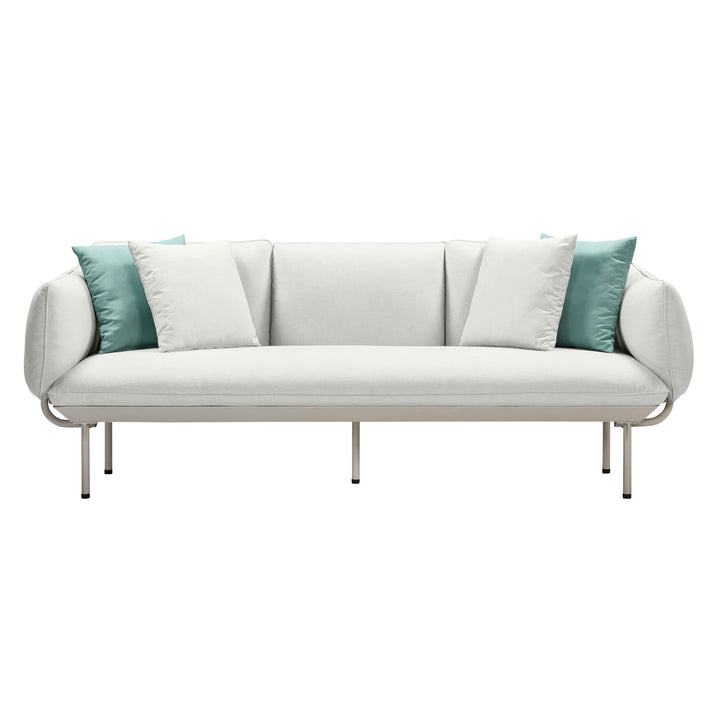 TOV Furniture Katti Light Grey Outdoor Sofa OUTDOOR SOFAS + SECTIONALS