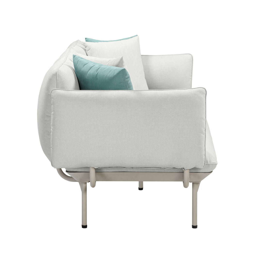 TOV Furniture Katti Light Grey Outdoor Sofa OUTDOOR SOFAS + SECTIONALS
