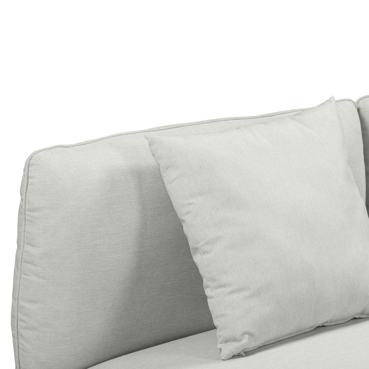 TOV Furniture Katti Light Grey Outdoor Loveseat OUTDOOR SOFAS + SECTIONALS
