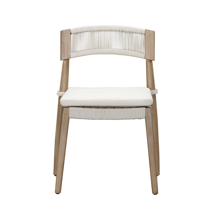 TOV Furniture Gata Cream Outdoor Dining Chair - Set of 2 OUTDOOR DINING CHAIRS