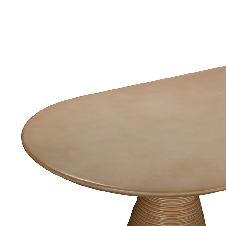 TOV Furniture Fassa Terracotta Oval Indoor / Outdoor Dining Table OUTDOOR DINING TABLES