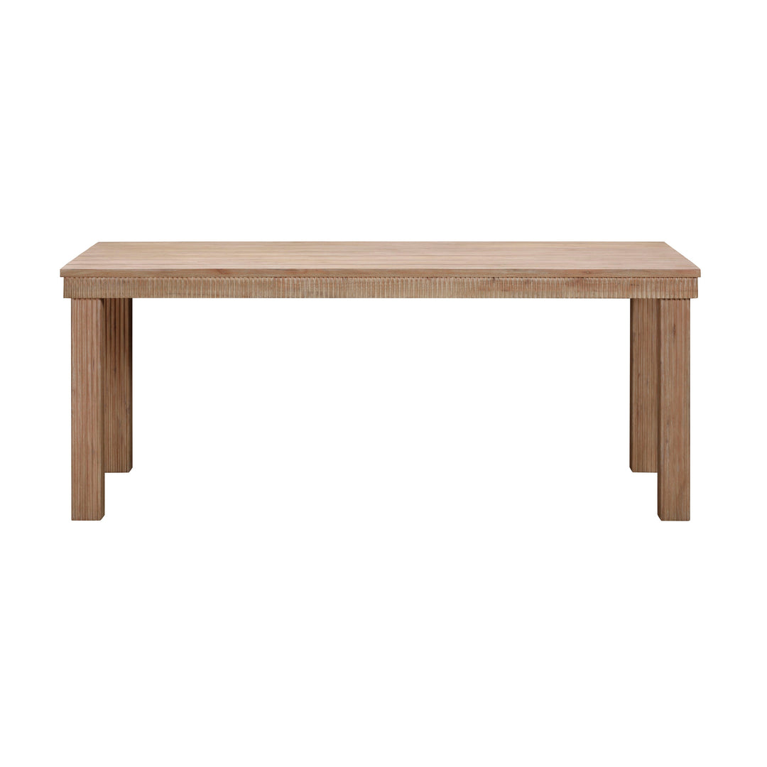 TOV Furniture Cassie Natural 75 Inch Rectangular Outdoor Dining Table OUTDOOR DINING TABLES
