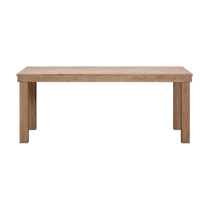 TOV Furniture Cassie Natural 75 Inch Rectangular Outdoor Dining Table OUTDOOR DINING TABLES