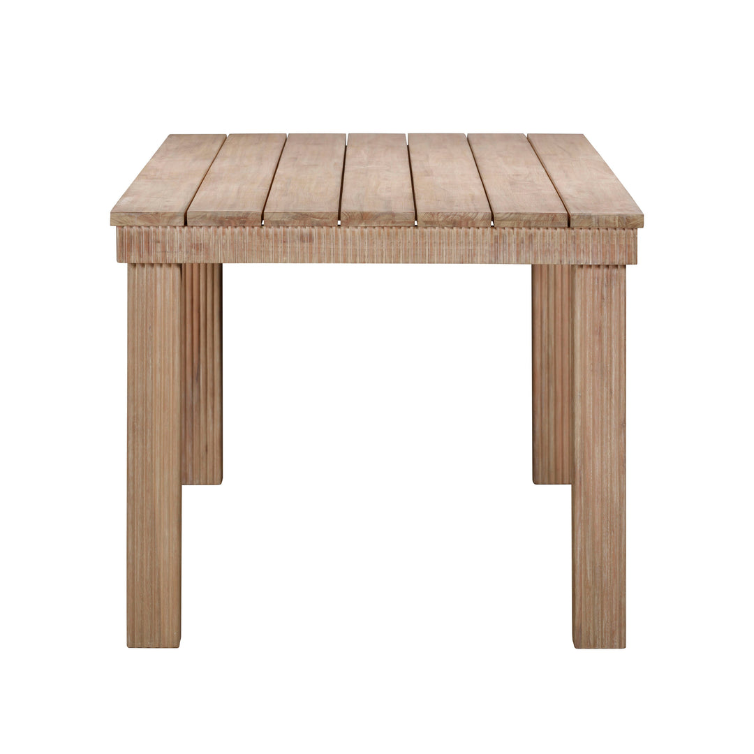 TOV Furniture Cassie Natural 75 Inch Rectangular Outdoor Dining Table OUTDOOR DINING TABLES