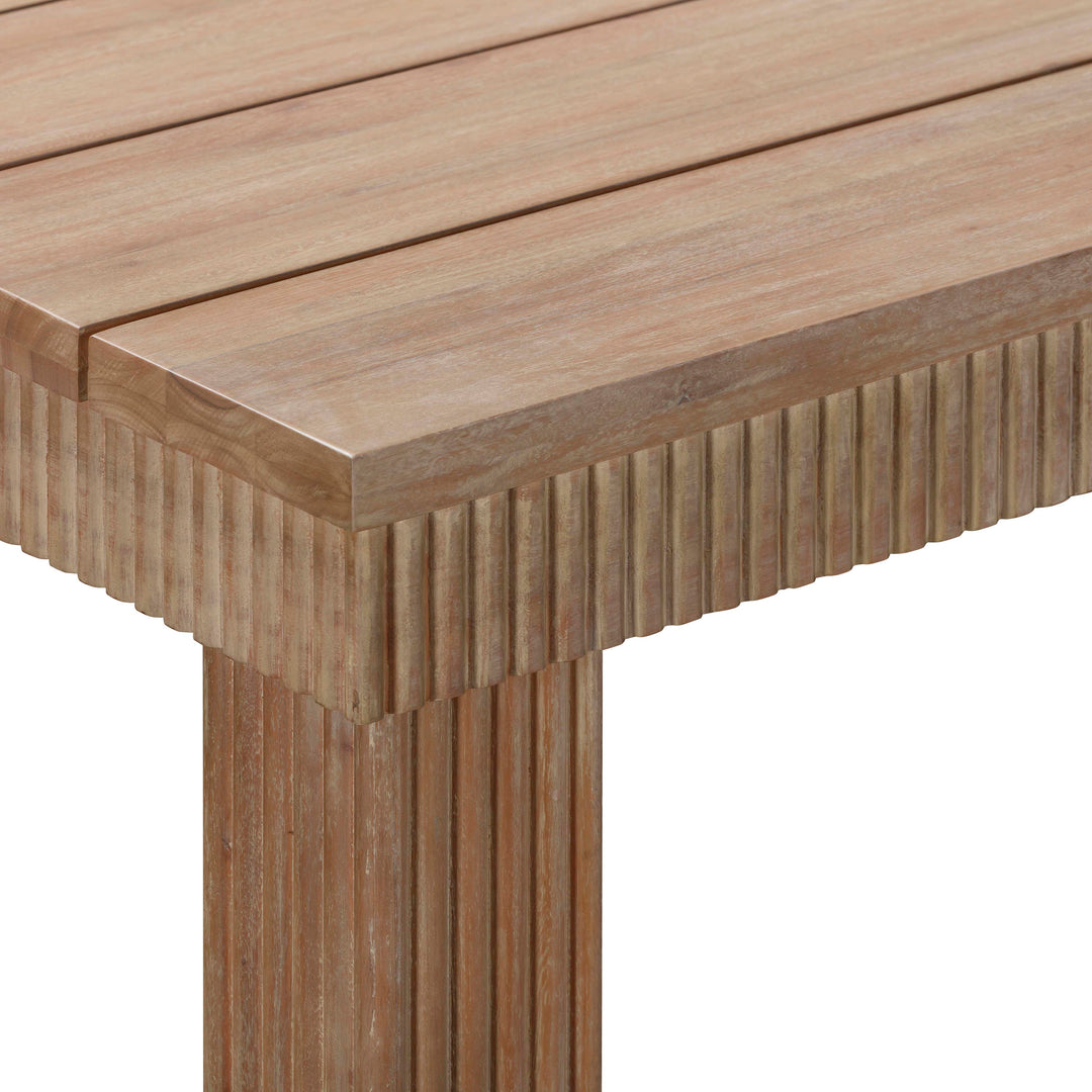 TOV Furniture Cassie Natural 75 Inch Rectangular Outdoor Dining Table OUTDOOR DINING TABLES
