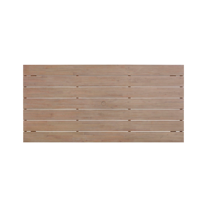TOV Furniture Cassie Natural 75 Inch Rectangular Outdoor Dining Table OUTDOOR DINING TABLES