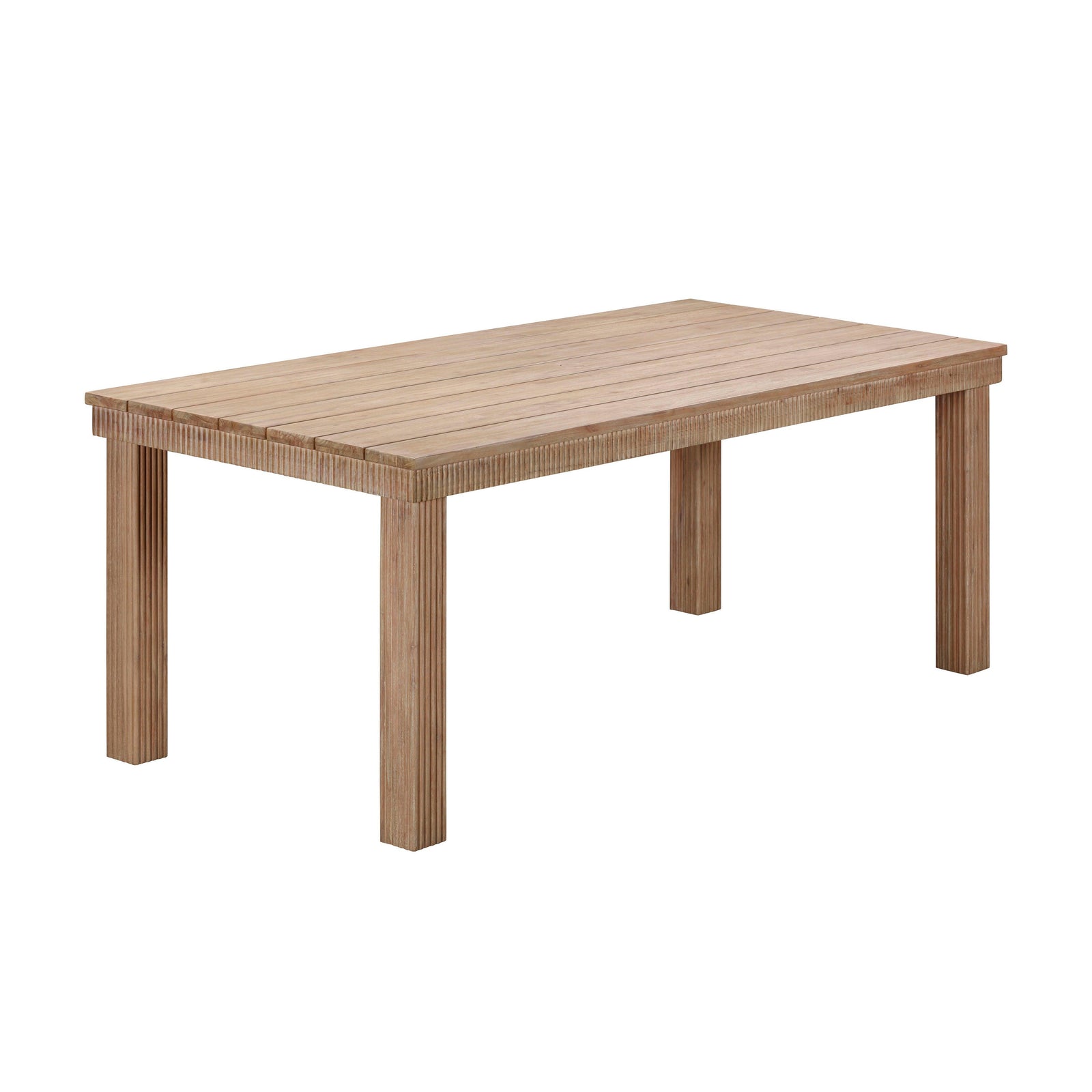TOV Furniture Cassie Natural 75 Inch Rectangular Outdoor Dining Table OUTDOOR DINING TABLES