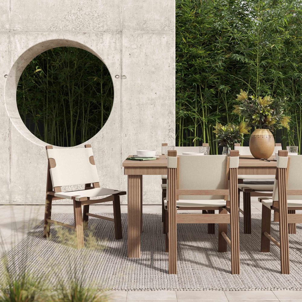 American Home Furniture | TOV Furniture - Cassie Natural 75 Inch Rectangular Outdoor Dining Table