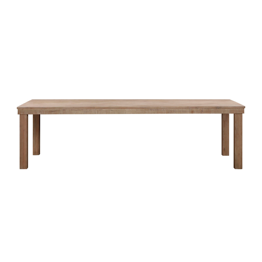 TOV Furniture Cassie Natural 108 Inch Rectangular Outdoor Dining Table OUTDOOR DINING TABLES