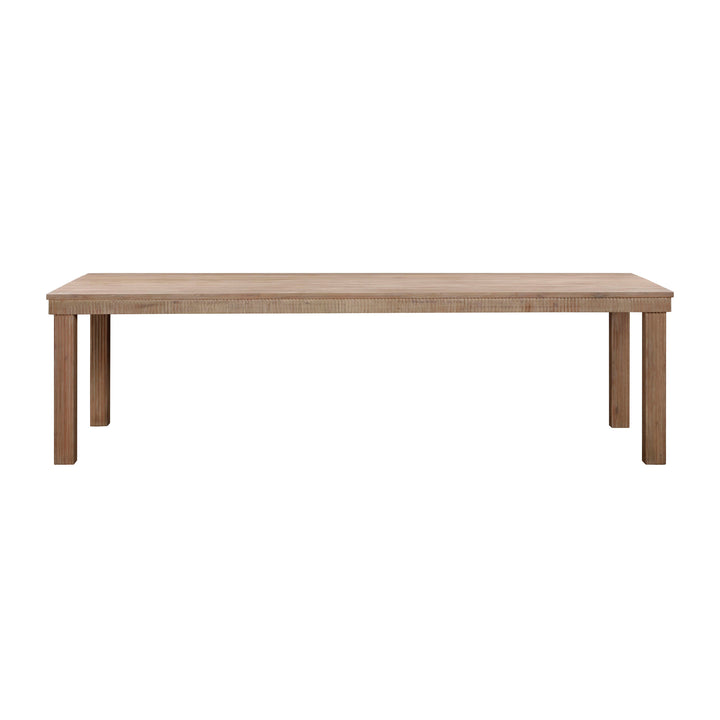 TOV Furniture Cassie Natural 108 Inch Rectangular Outdoor Dining Table OUTDOOR DINING TABLES