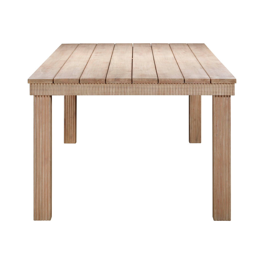 TOV Furniture Cassie Natural 108 Inch Rectangular Outdoor Dining Table OUTDOOR DINING TABLES