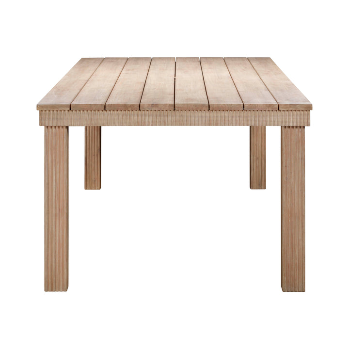 TOV Furniture Cassie Natural 108 Inch Rectangular Outdoor Dining Table OUTDOOR DINING TABLES