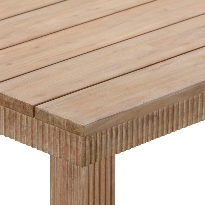 TOV Furniture Cassie Natural 108 Inch Rectangular Outdoor Dining Table OUTDOOR DINING TABLES