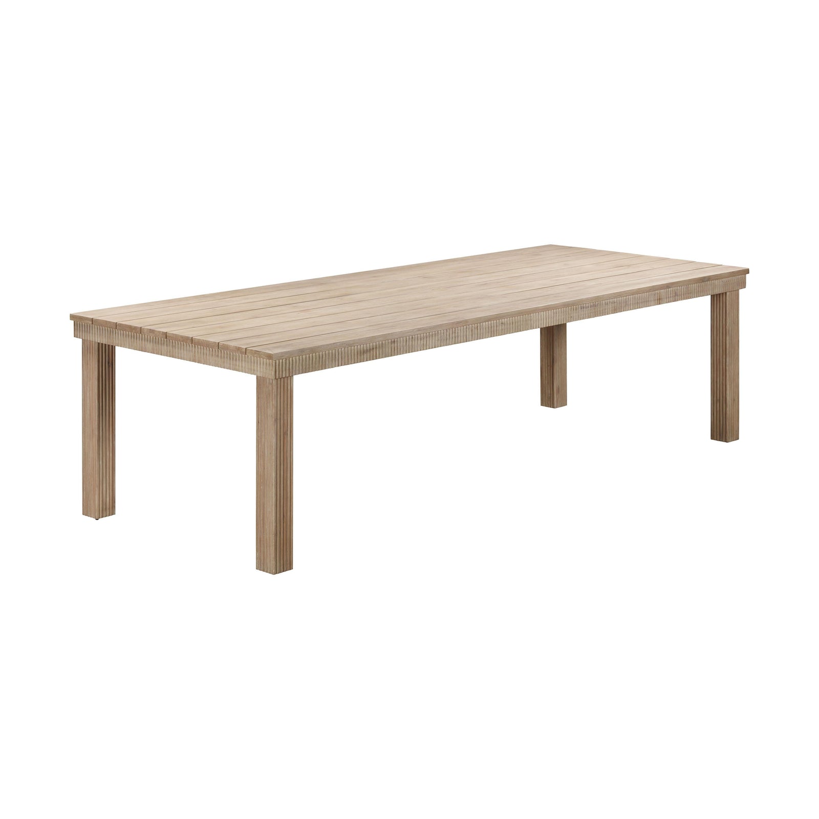 TOV Furniture Cassie Natural 108 Inch Rectangular Outdoor Dining Table OUTDOOR DINING TABLES