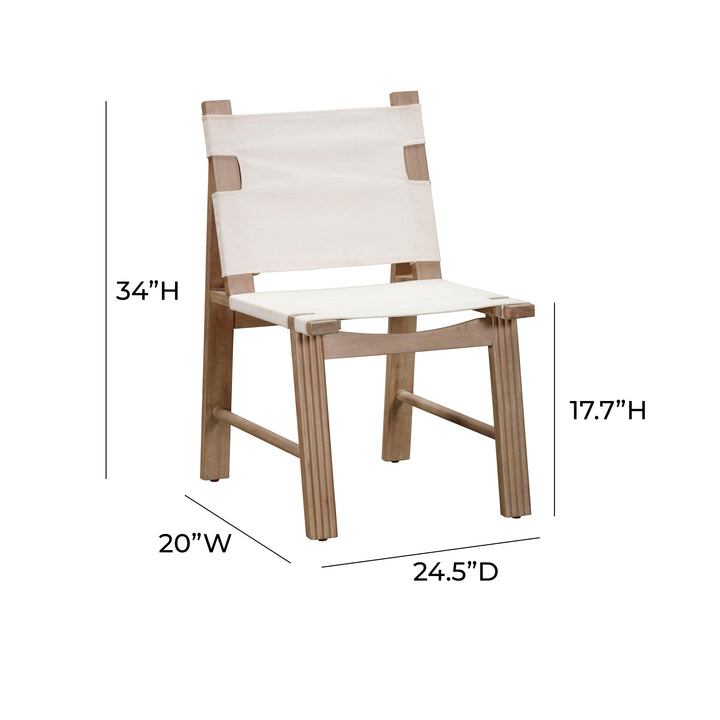 TOV Furniture Cassie Cream Outdoor Dining Chair - Set of 2 OUTDOOR DINING CHAIRS