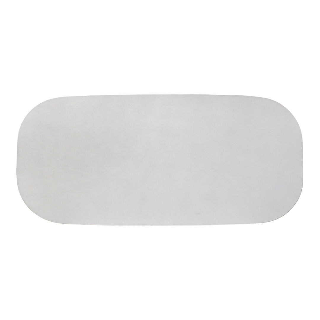 TOV Furniture Margot Light Grey Faux Plaster Indoor / Outdoor Concrete Dining Table OUTDOOR DINING TABLES