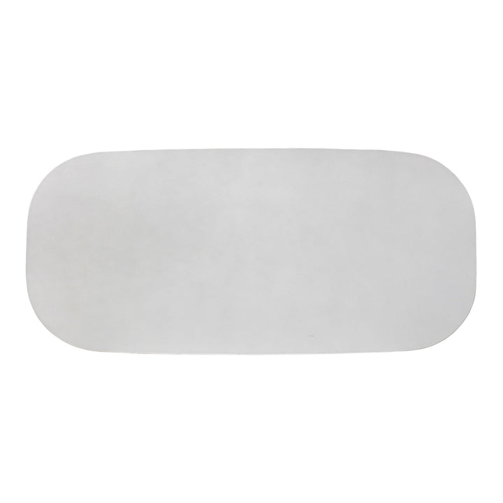 TOV Furniture Margot Light Grey Faux Plaster Indoor / Outdoor Concrete Dining Table OUTDOOR DINING TABLES