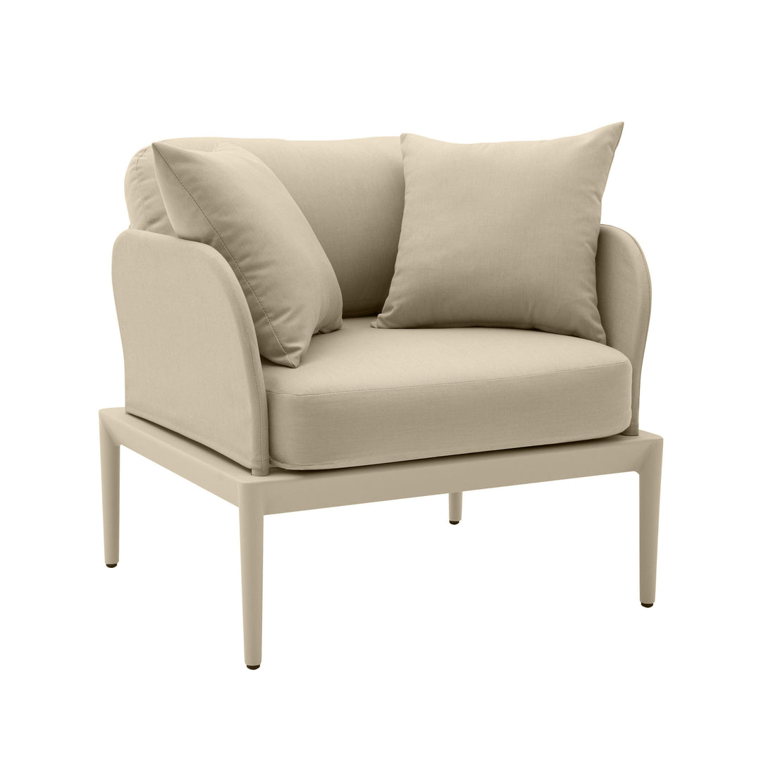 American Home Furniture | TOV Furniture - Kapri Taupe Outdoor Armchair