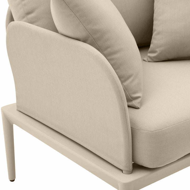 American Home Furniture | TOV Furniture - Kapri Taupe Outdoor Armchair